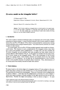 32-vertex model on the triangular lattice?