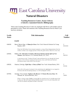 Natural Disasters