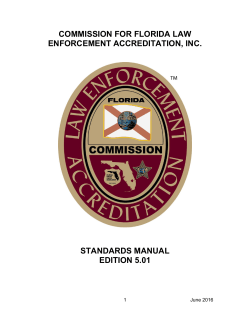 commission for florida law enforcement accreditation, inc. standards
