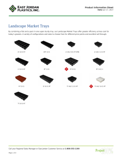 Landscape Market Trays | East Jordan Plastics