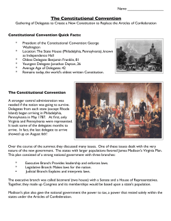 The Constitutional Convention - Honey Creek Community School