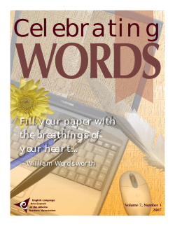 Celebrating Words 2007