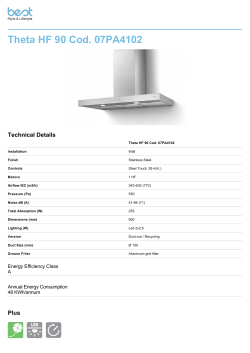 Theta HF 90 Cod. 07PA4102