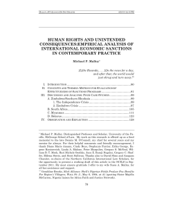 Human Rights and Unintended Consequences