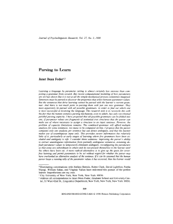 Parsing to Learn - CUNY