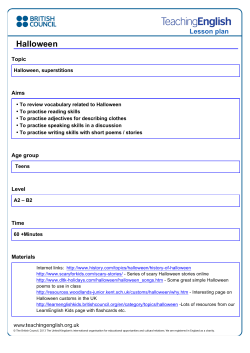 Halloween - TeachingEnglish