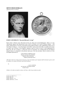 hints_from_horace - Peter Cochran`s Website
