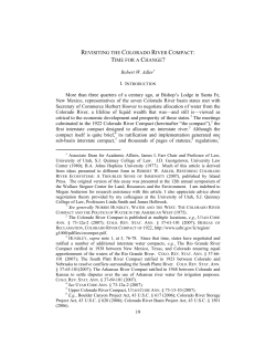 19 REVISITING THE COLORADO RIVER COMPACT - E