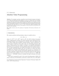 Absolute Value Programming