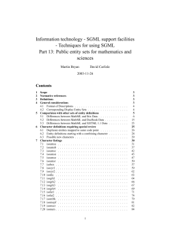 Information technology-SGML support facilities