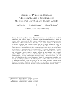 Mirrors for Princes and Sultans