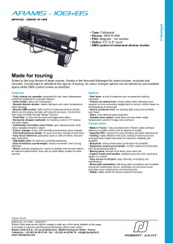 1013+BS 2500W HMI Followspot - 4,5/8&deg; - Magnetic