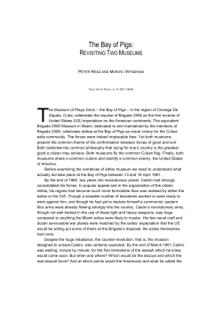 The Bay of Pigs - UTS ePRESS Journals
