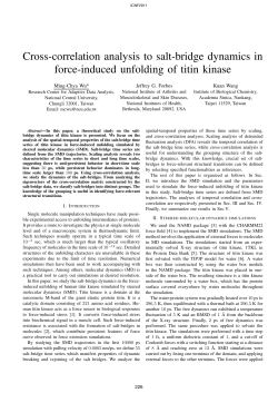 Cross-correlation analysis to salt-bridge dynamics in force