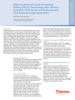 FCS Express for analysis of Fucci Cell Cycle data