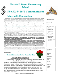MSS Newsletter December 2016 - Norristown Area School District