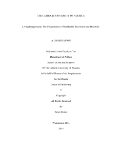 The Uncertainties of Presidential Succession