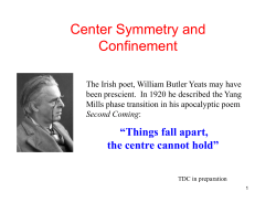 Center Symmetry and Confinement