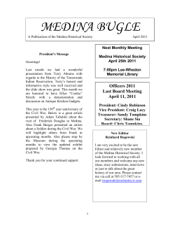 April - Medina Historical Society