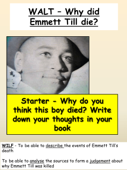 did Emmett Till die