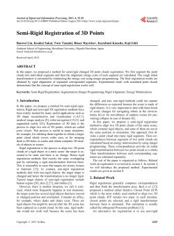 Semi-Rigid Registration of 3D Points