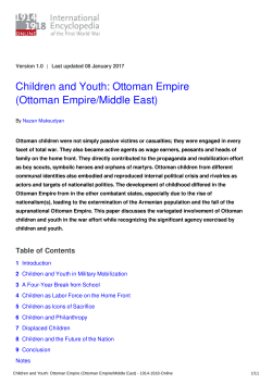 Ottoman Empire/Middle East - International Encyclopedia of the First