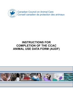 instructions for completion of the ccac animal use data form (audf)