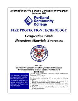 Certification Guide Hazardous Materials Awareness