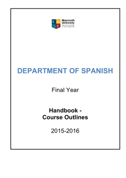 department of spanish