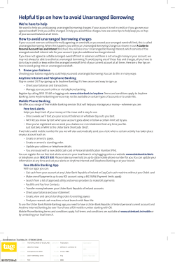 Helpful tips on how to avoid Unarranged Borrowing
