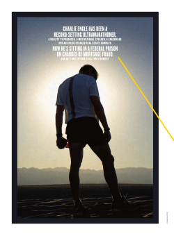 Charlie engle has been a reCord-setting Ultramarathoner, now he`s