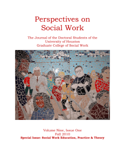 Perspective on Social Work