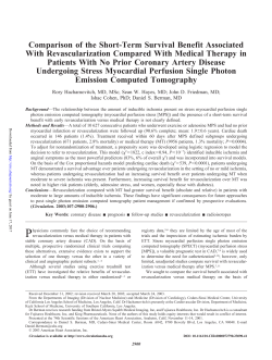 Comparison of the Short-Term Survival Benefit