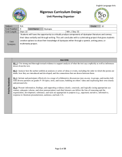 Rigorous Curriculum Design