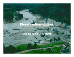 Flood sedimentation.