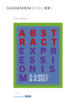 Press release - Fundaci&oacute;n BBVA