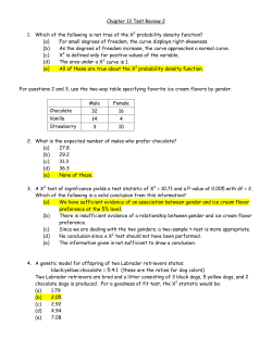 Chapter 13 Test Review 2 1. Which of the following is