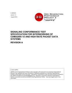 signaling conformance test specification for interworking of