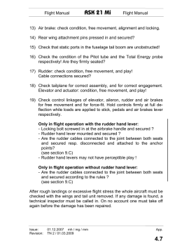 ASK 21 Mi 4.7 - Alexander Schleicher Segelflugzeugbau