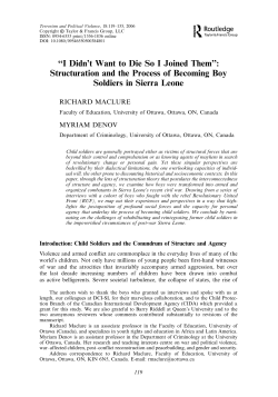 ``I Didn`t Want to Die So I Joined Them`