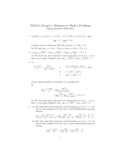 Solutions to Week 4 Problems