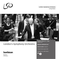 the concert programme