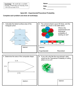 Calculate the lateral surface area of the triangular prism. 1. The