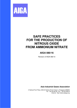 safe practices for the production of nitrous oxide from ammonium