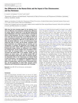 Sex Differences in the Human Brain and the