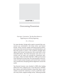 Chapter One - Brookings Institution