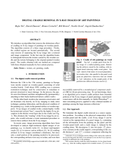 DIGITAL CRADLE REMOVAL IN X-RAY IMAGES OF