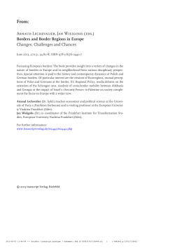 Borders and Border Regions in Europe - Changes - Beck-Shop
