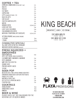 king beach - Playa Provisions