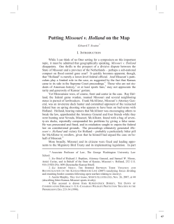 Putting Missouri v. Holland on the Map